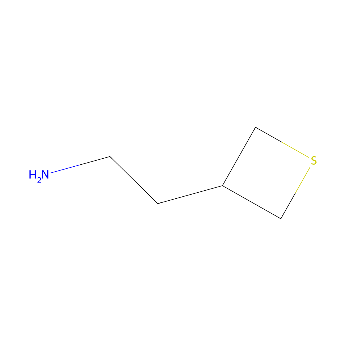 2-(Thietan-3-yl)ethan-1-amine molecular structure, CAS 1352242-97-7