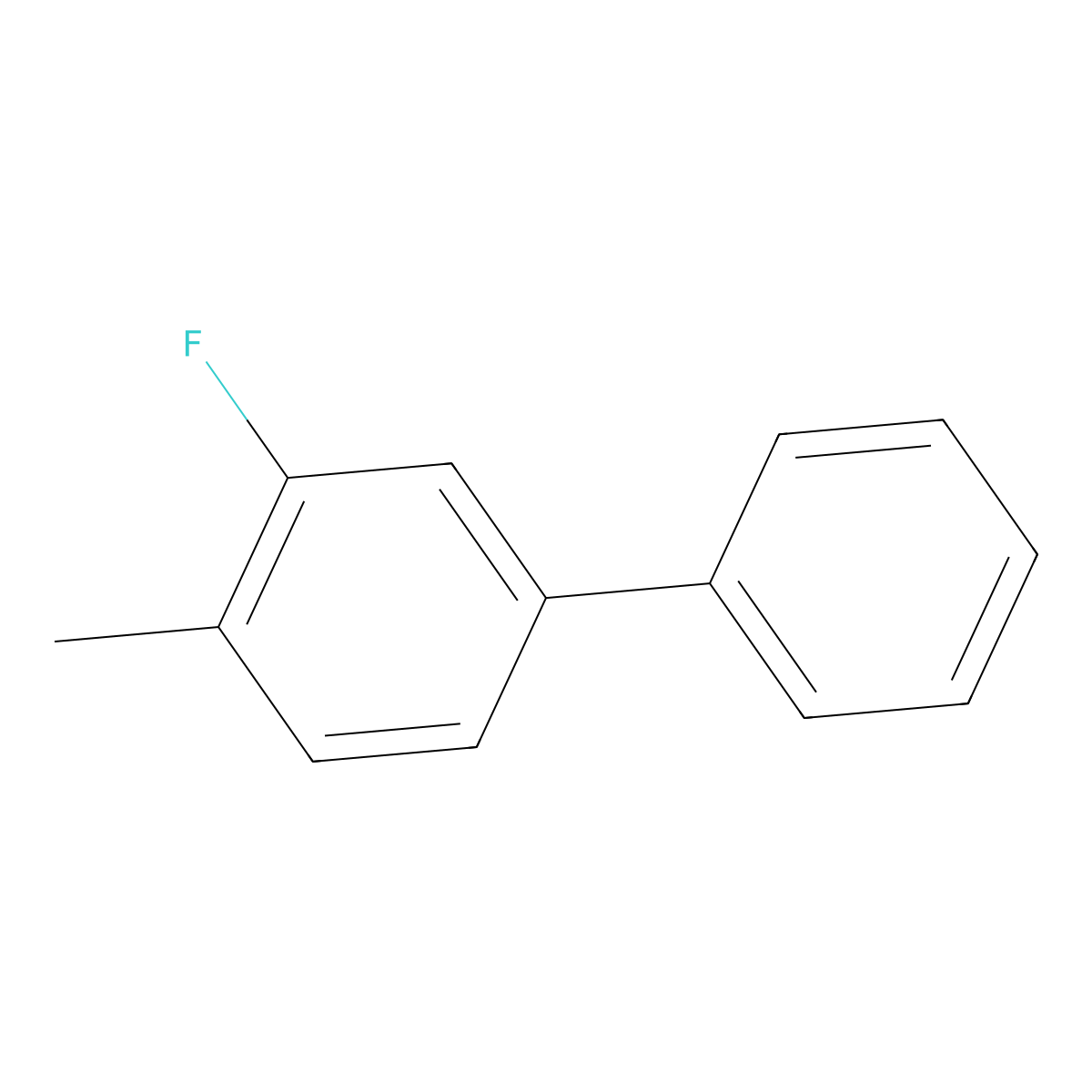 3-Fluoro-4-methylbiphenyl molecular structure, CAS 135227-04-2
