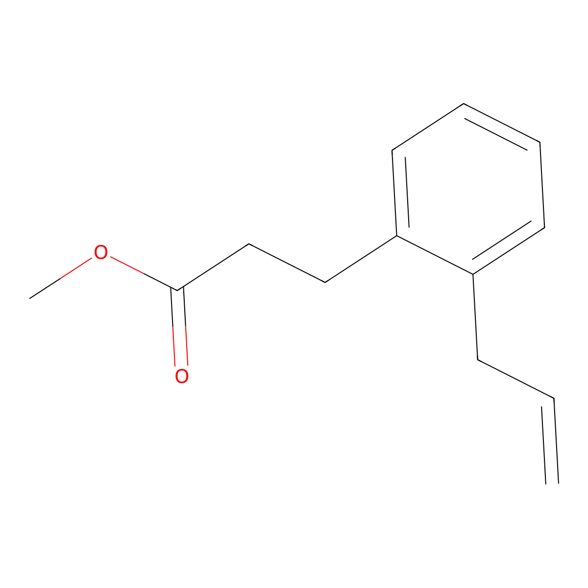 Methyl 3-(2-Allylphenyl)propanoate molecular structure, CAS 1352275-62-7