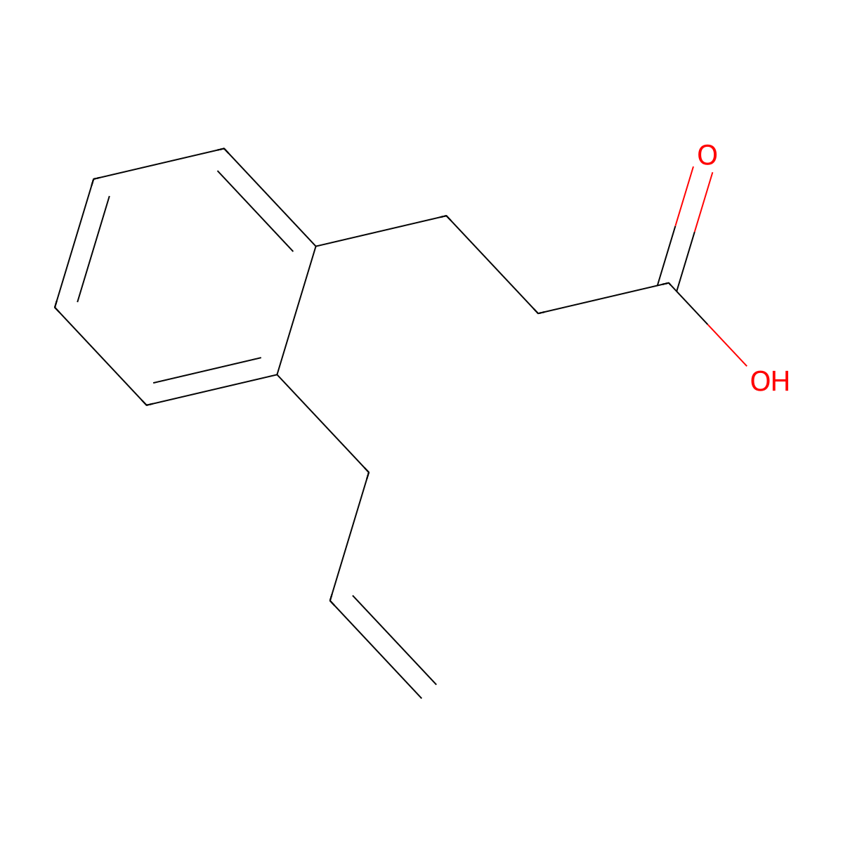 3-(2-Allylphenyl)propanoic Acid molecular structure, CAS 1352275-74-1