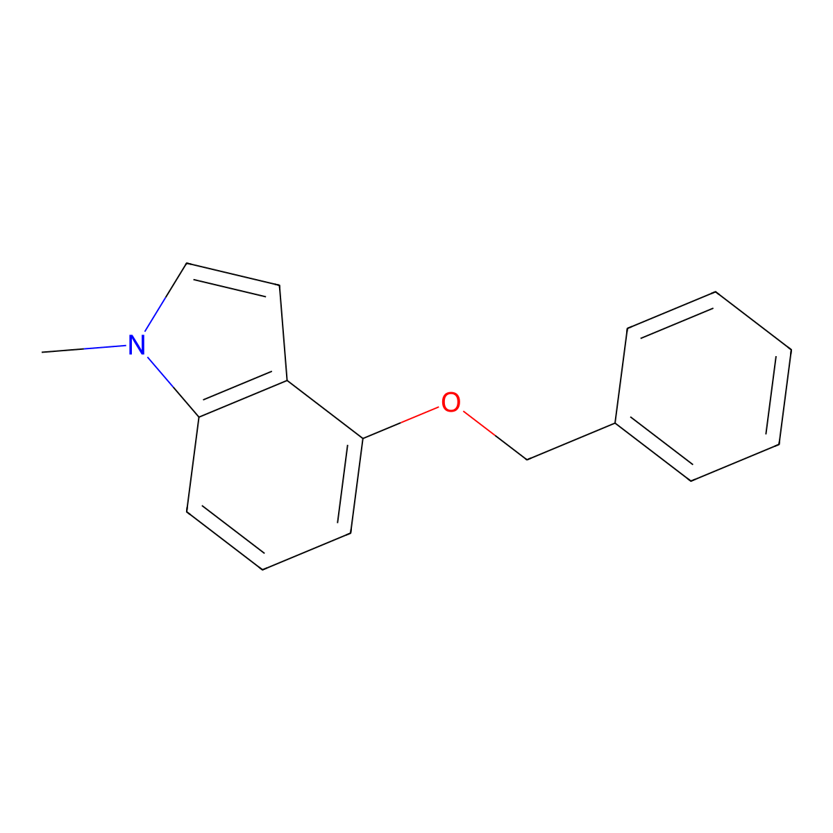 4-(Benzyloxy)-1-methyl-1H-indole molecular structure, CAS 13523-93-8
