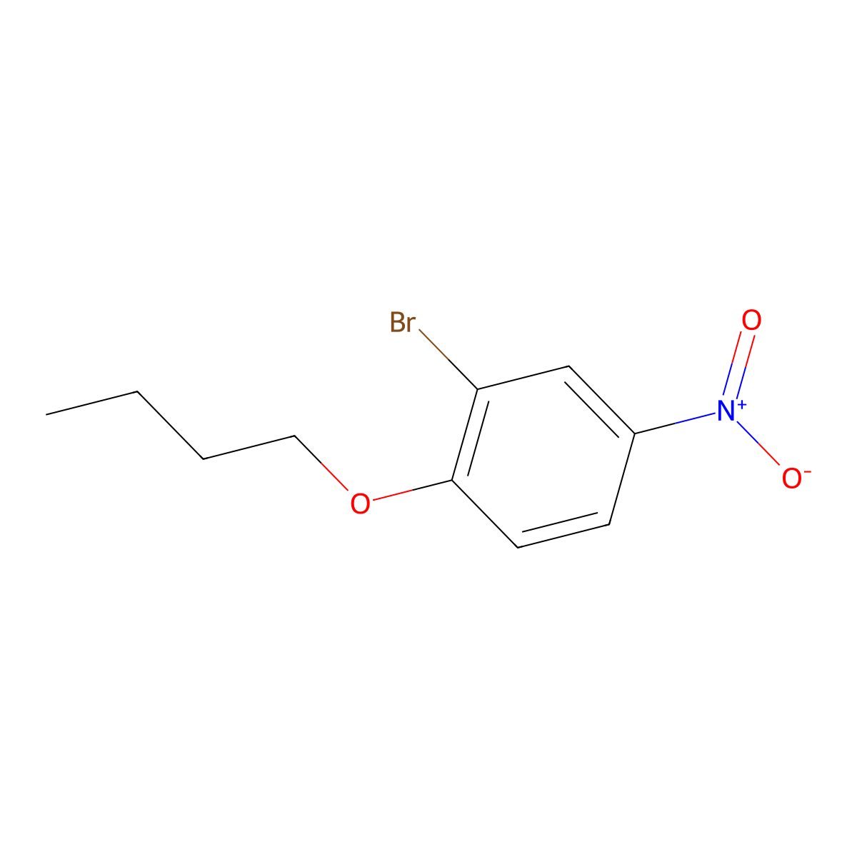 2-Bromo-1-butoxy-4-nitrobenzene molecular structure, CAS 1352317-77-1