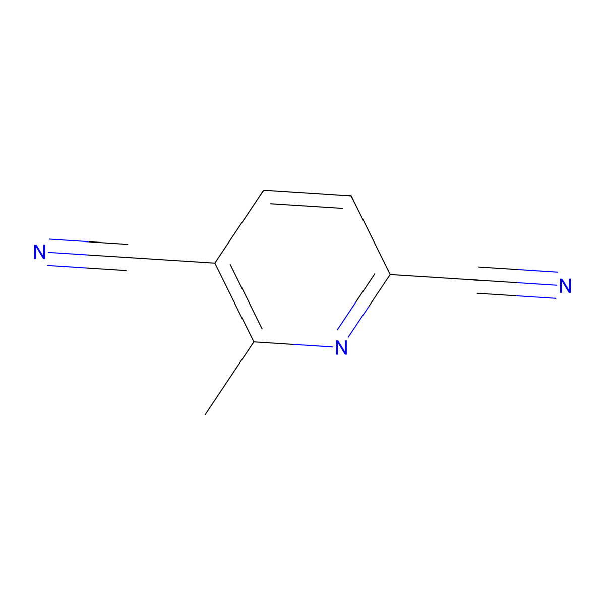 3,6-Dicyanopicoline molecular structure, CAS 1352318-05-8