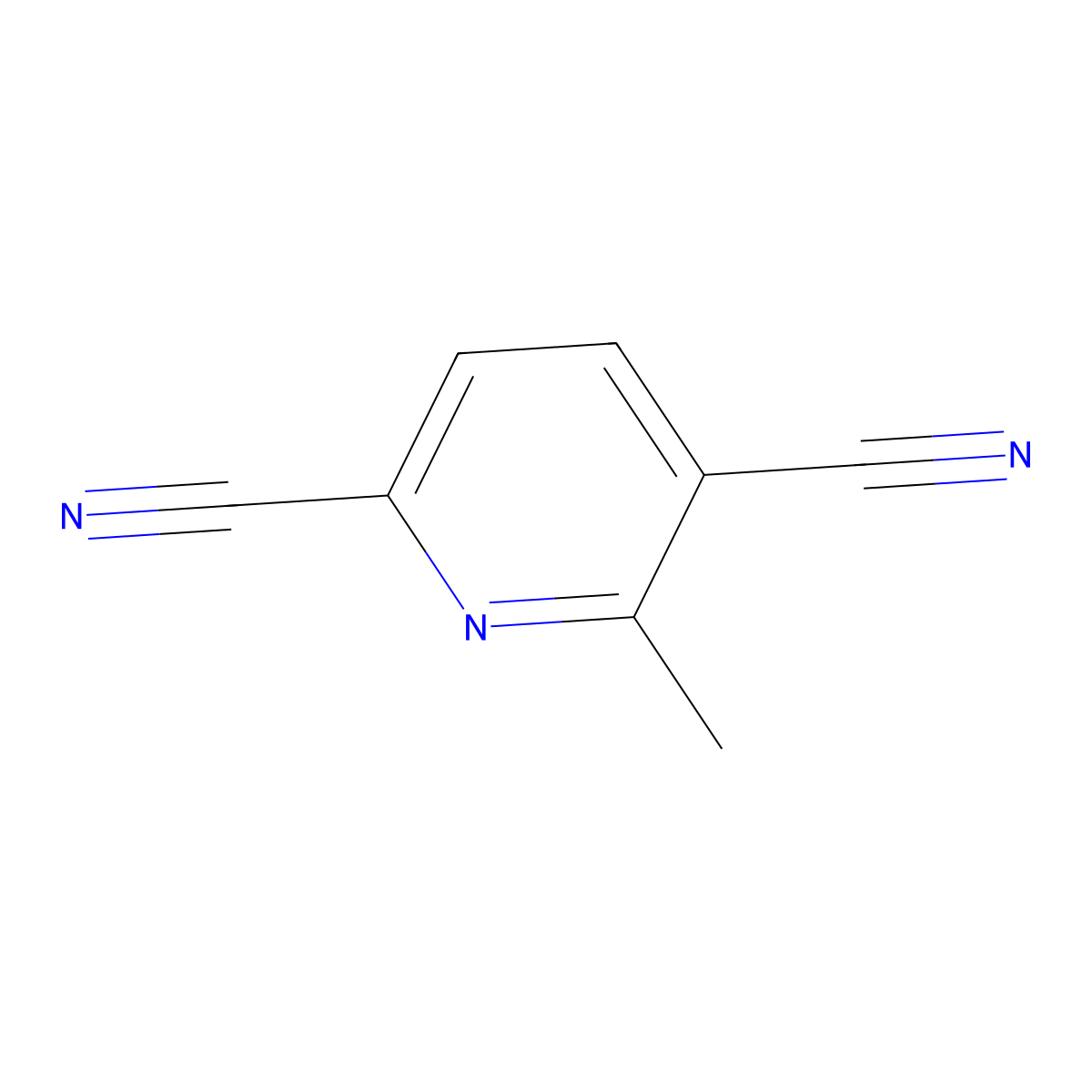 3,6-Dicyanopicoline molecular structure, CAS 1352318-05-8