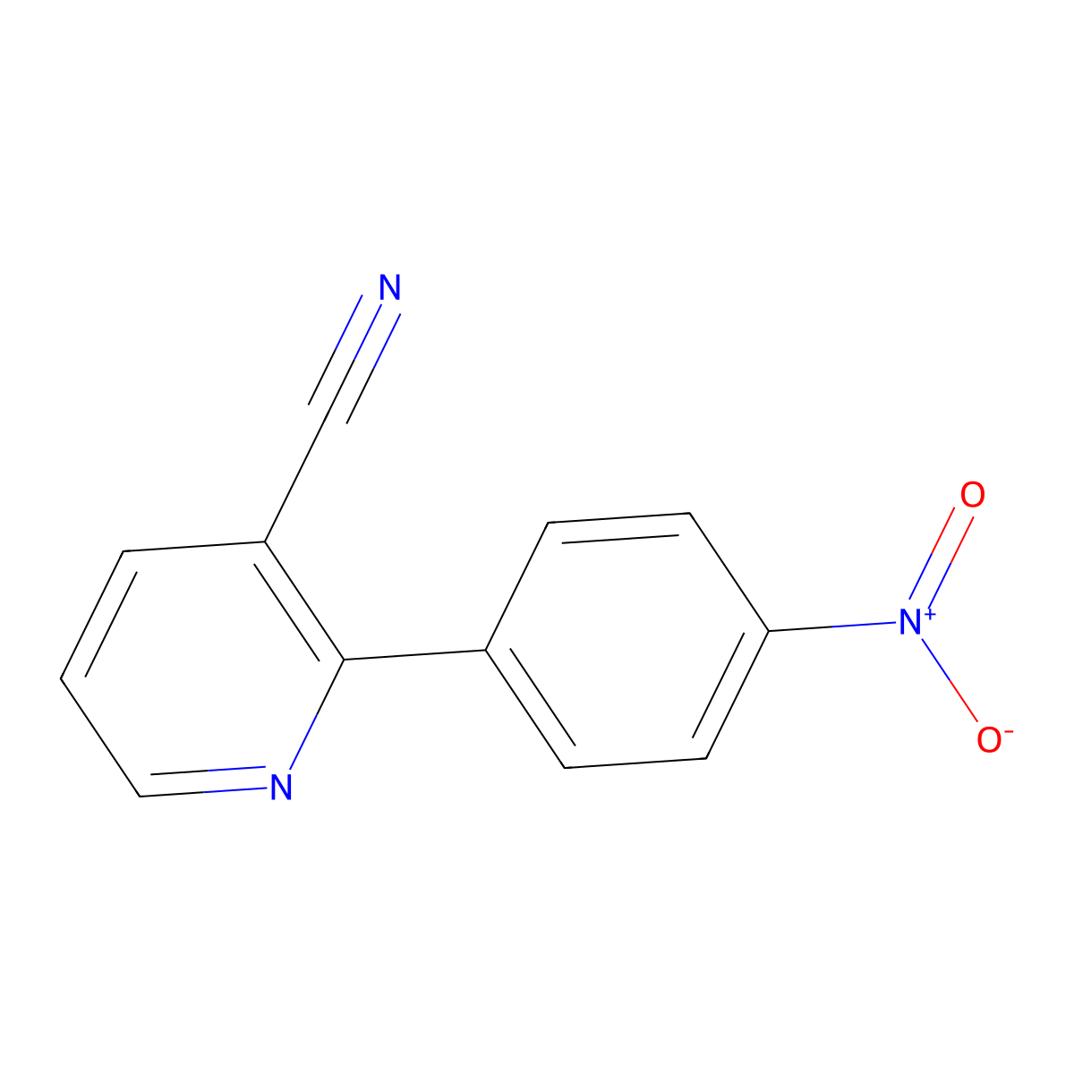 2-(4-Nitrophenyl)pyridine-3-carbonitrile molecular structure, CAS 1352318-15-0
