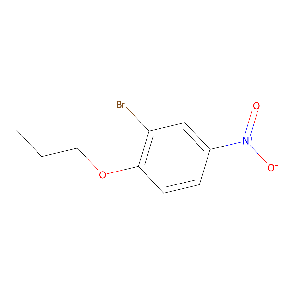 2-Bromo-4-nitro-1-propoxybenzene molecular structure, CAS 1352318-25-2