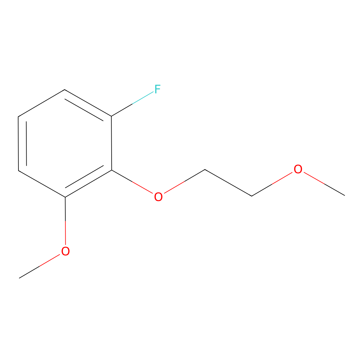 3-Fluoro-2-(2-methoxyethoxy)anisole molecular structure, CAS 1352318-45-6