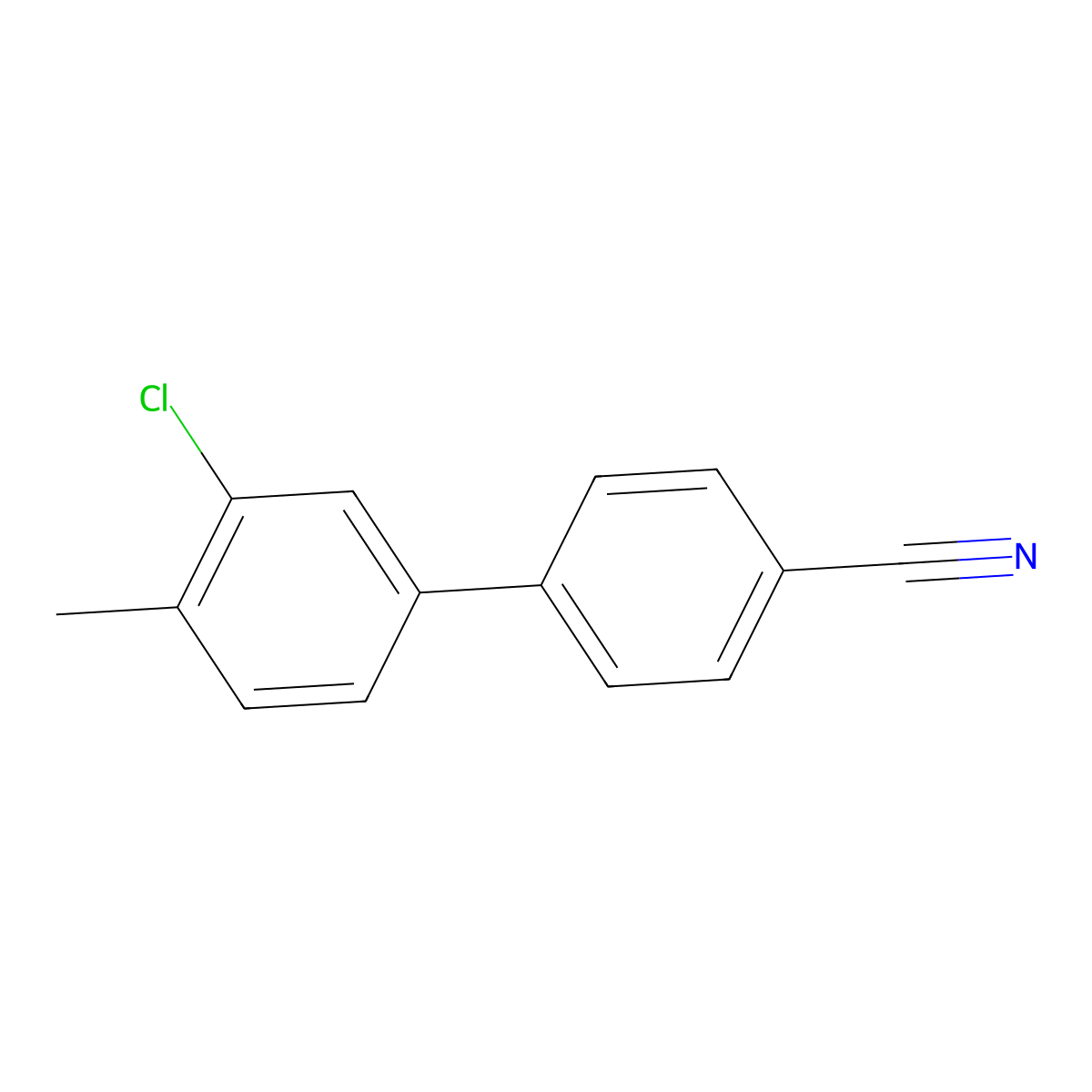 4-(3-Chloro-4-methylphenyl)benzonitrile molecular structure, CAS 1352318-49-0