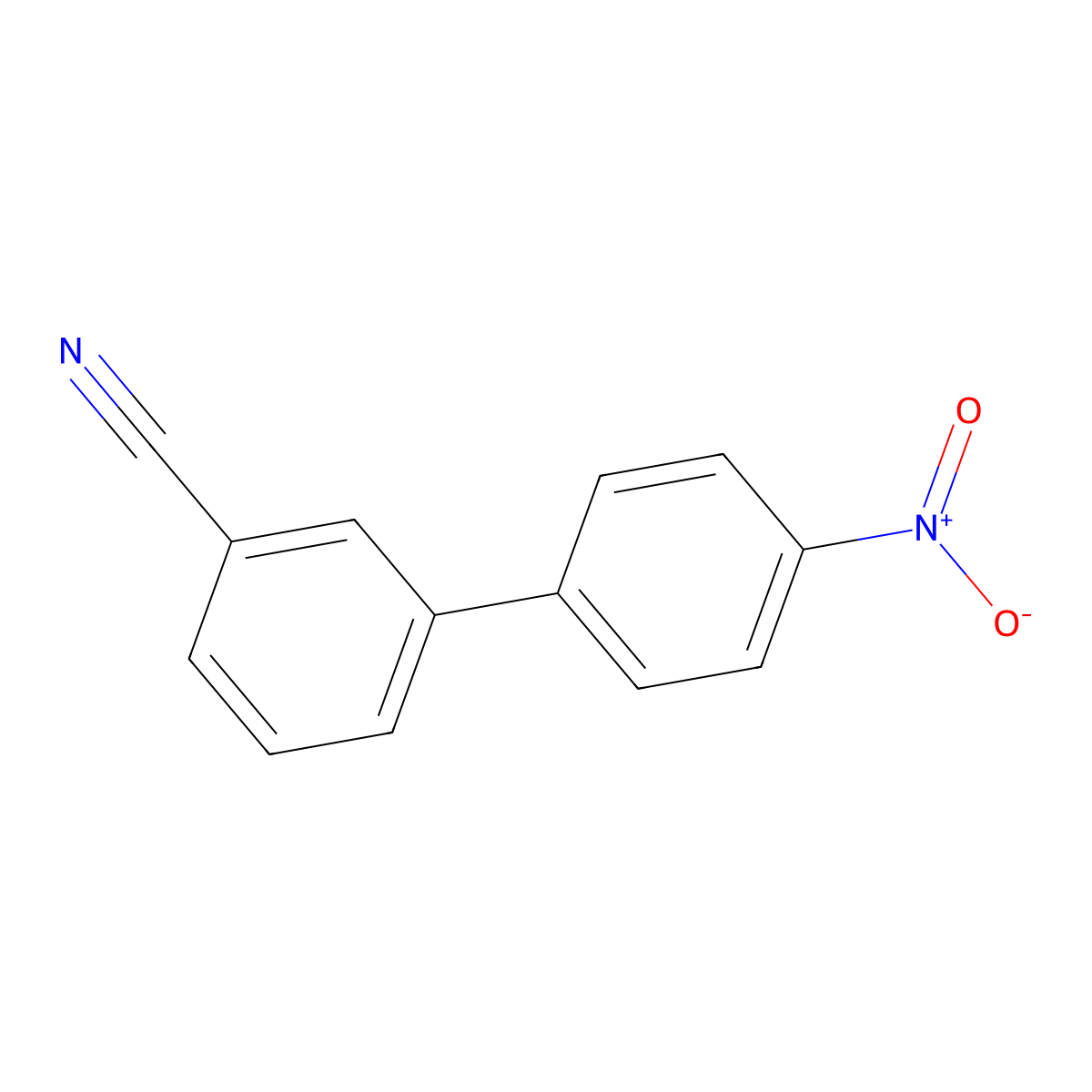 3-(4-Nitrophenyl)benzonitrile molecular structure, CAS 1352318-54-7