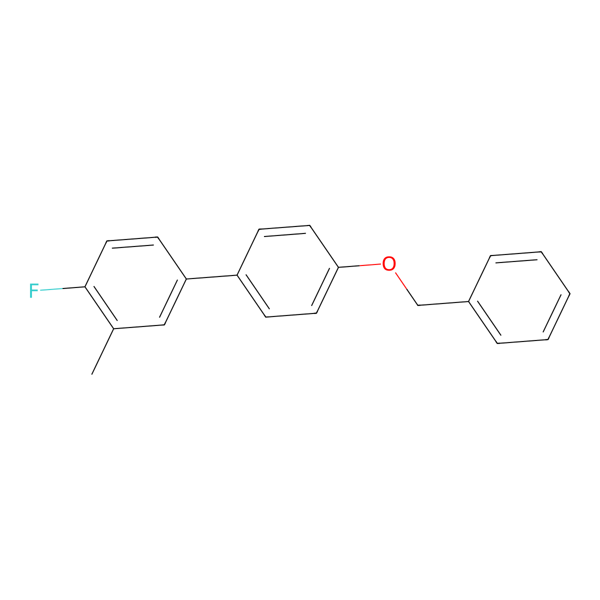 4'-(Benzyloxy)-4-fluoro-3-methylbiphenyl molecular structure, CAS 1352318-66-1