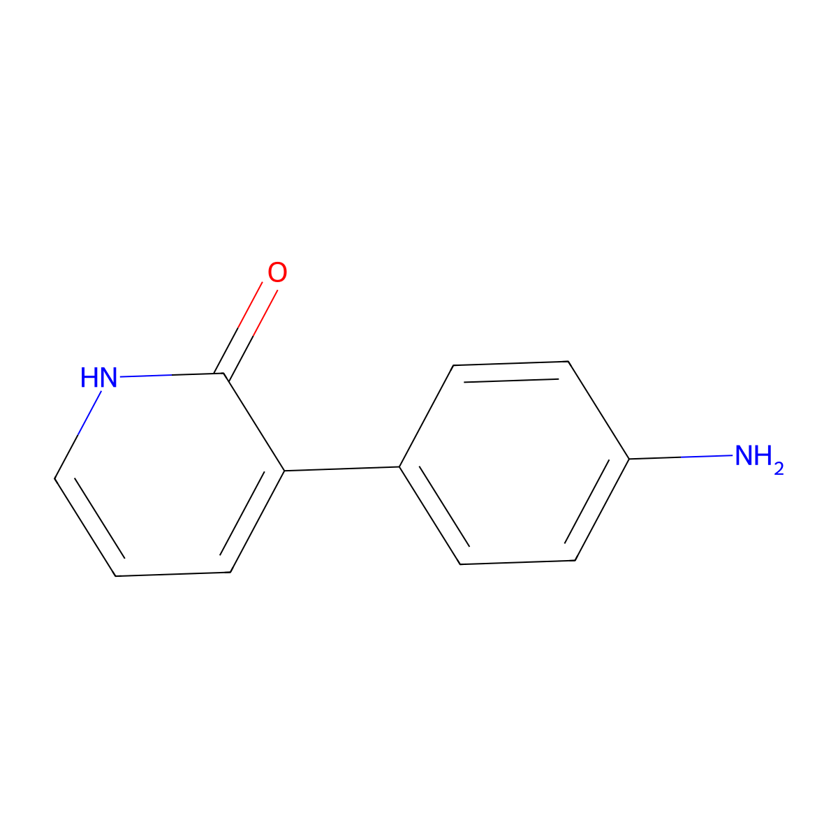 3-(4-Aminophenyl)-1H-pyridin-2-one molecular structure, CAS 1352318-68-3