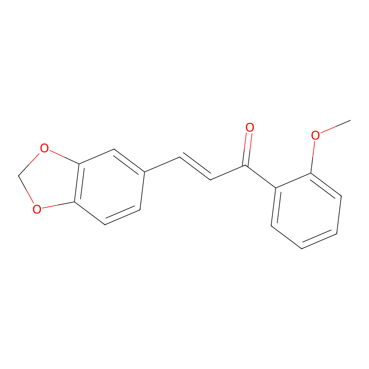 (2E)-3-(2H-1,3-Benzodioxol-5-yl)-1-(2-methoxyphenyl)prop-2-en-1-one molecular structure, CAS 1352346-89-4