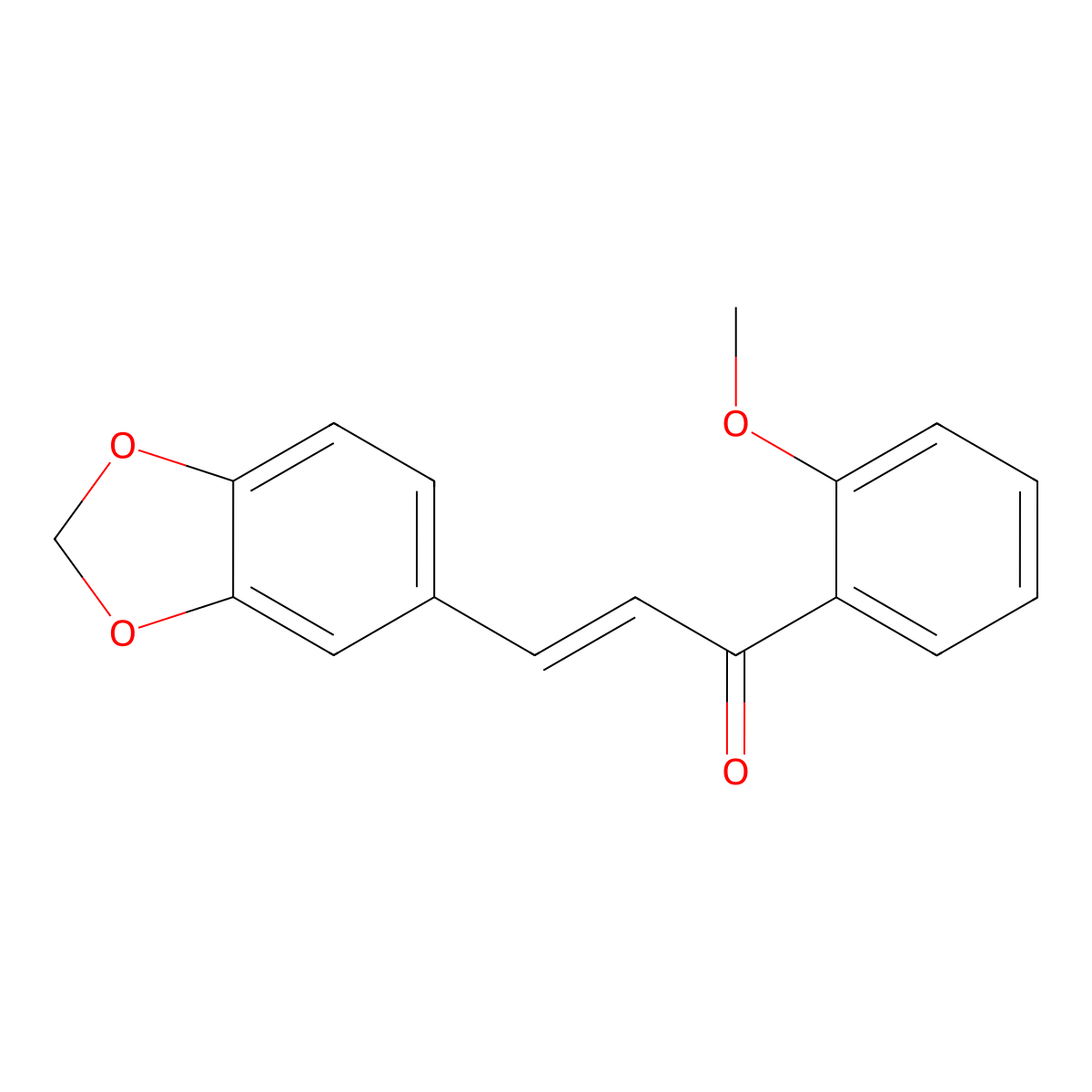 (2E)-3-(2H-1,3-Benzodioxol-5-yl)-1-(2-methoxyphenyl)prop-2-en-1-one molecular structure, CAS 1352346-89-4