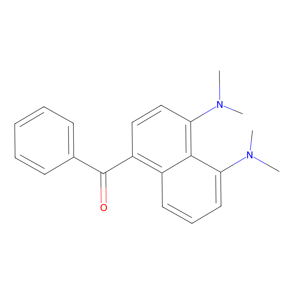 Methanone, [4,5-bis(dimethylamino)-1-naphthalenyl]phenyl- molecular structure, CAS 135236-04-3