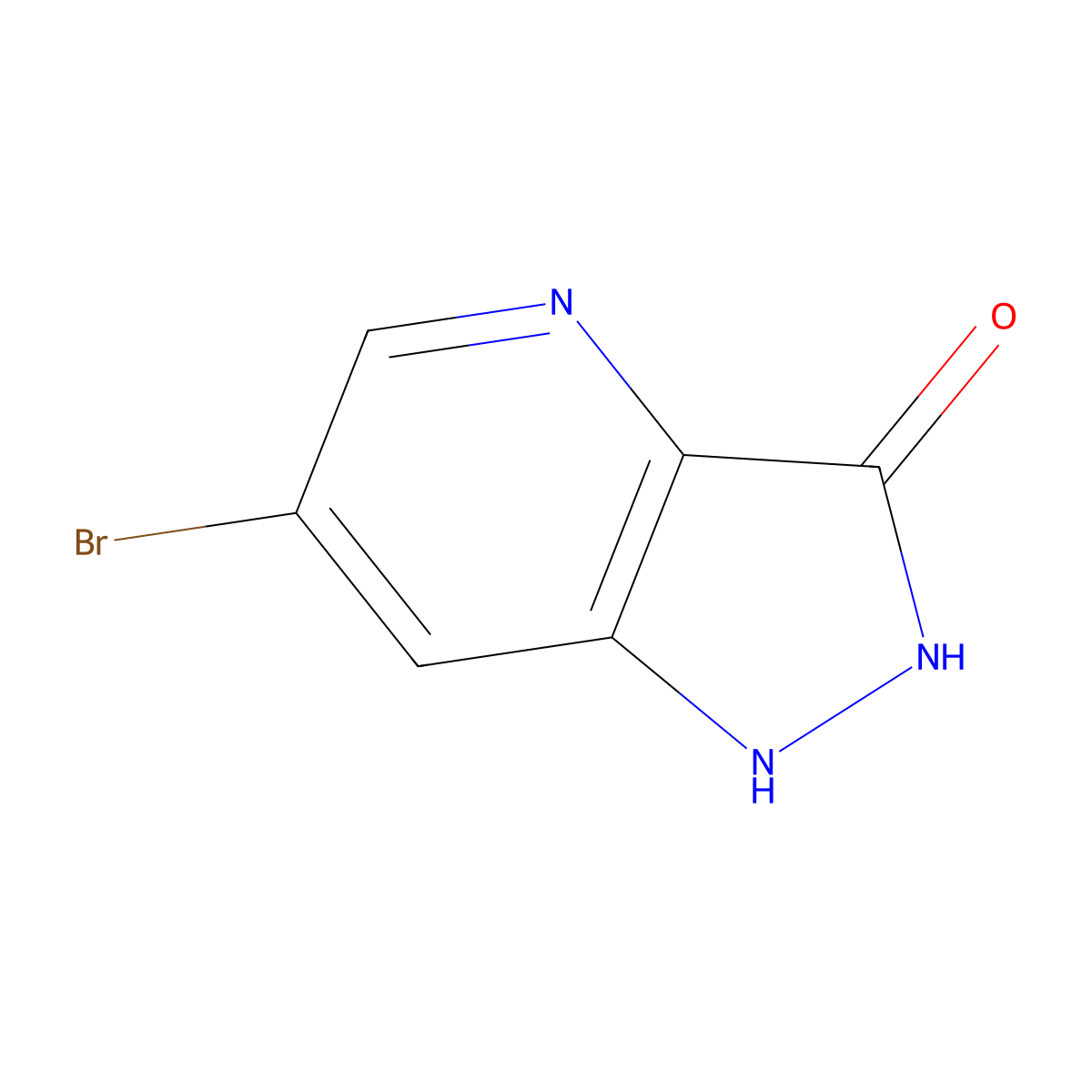 6-Bromo-1H-pyrazolo[4,3-b]pyridin-3-ol molecular structure, CAS 1352393-60-2