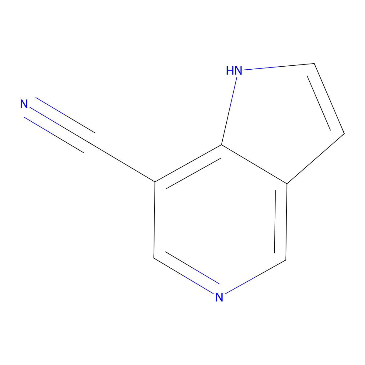 1H-Pyrrolo[3,2-C]pyridine-7-carbonitrile molecular structure, CAS 1352393-68-0