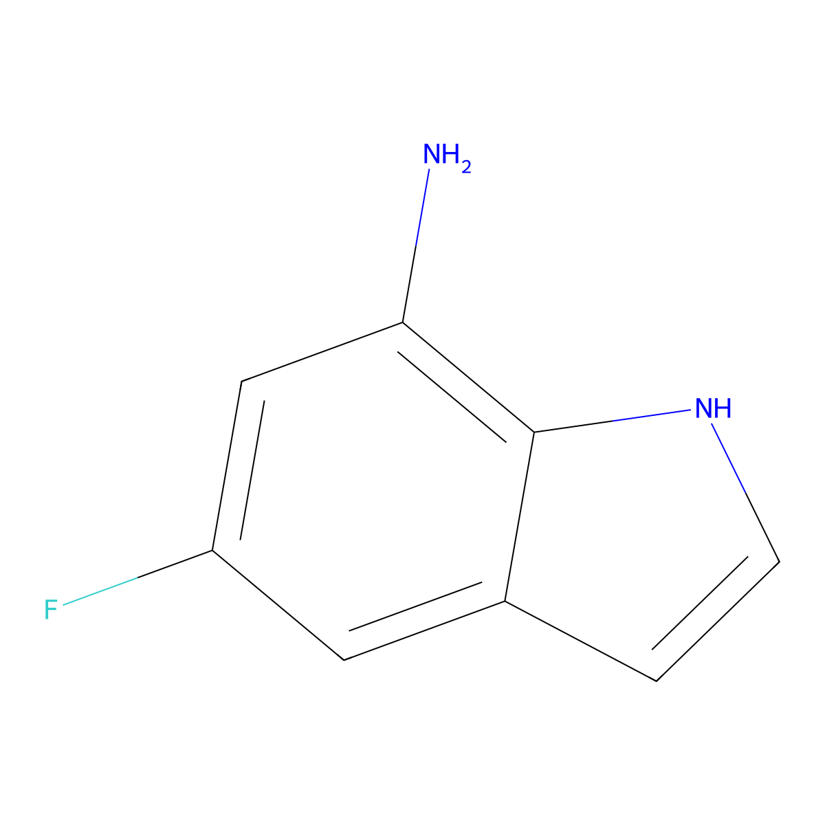 5-fluoro-1H-indol-7-amine molecular structure, CAS 1352394-08-1