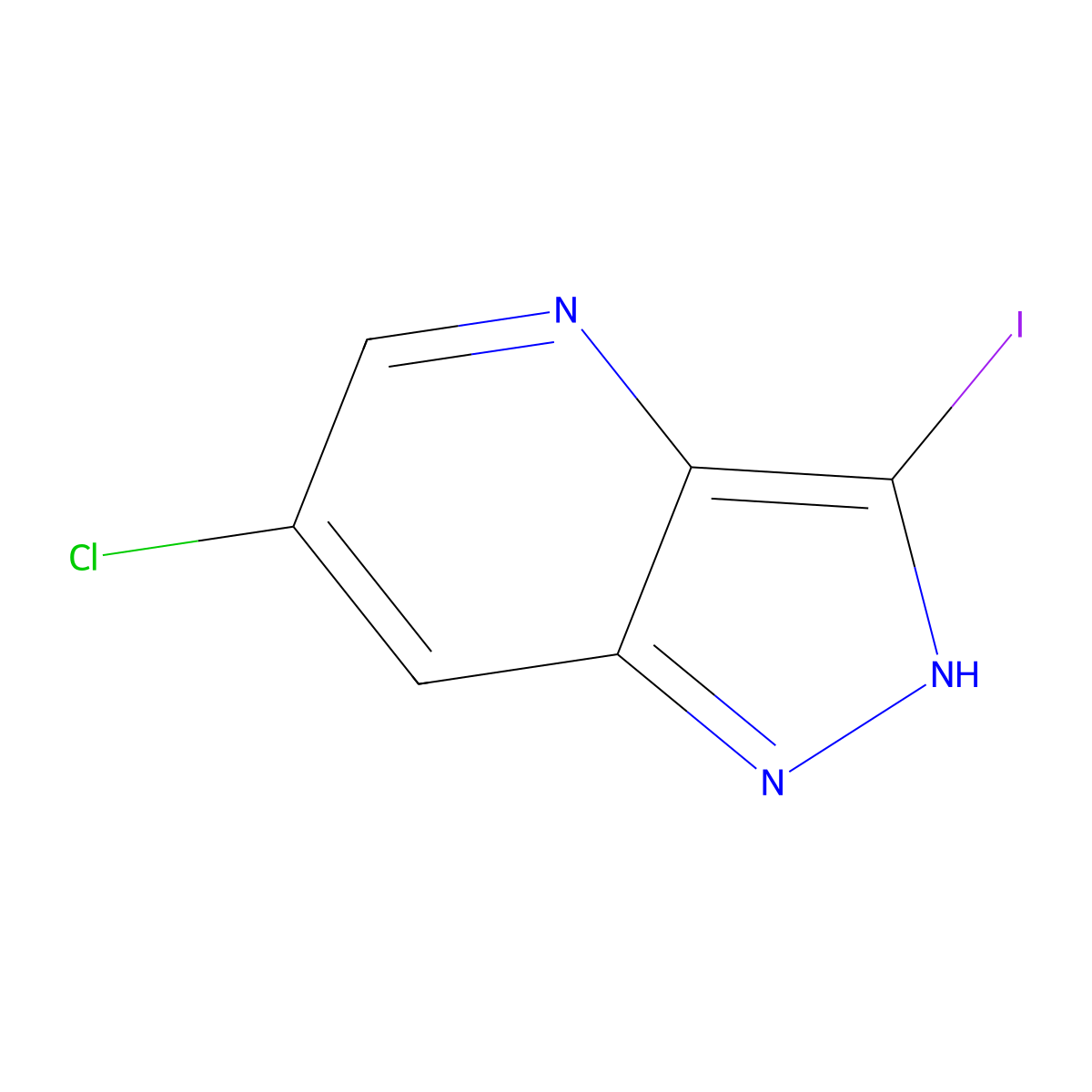 6-Chloro-3-iodo-1H-pyrazolo[4,3-b]pyridine molecular structure, CAS 1352394-31-0