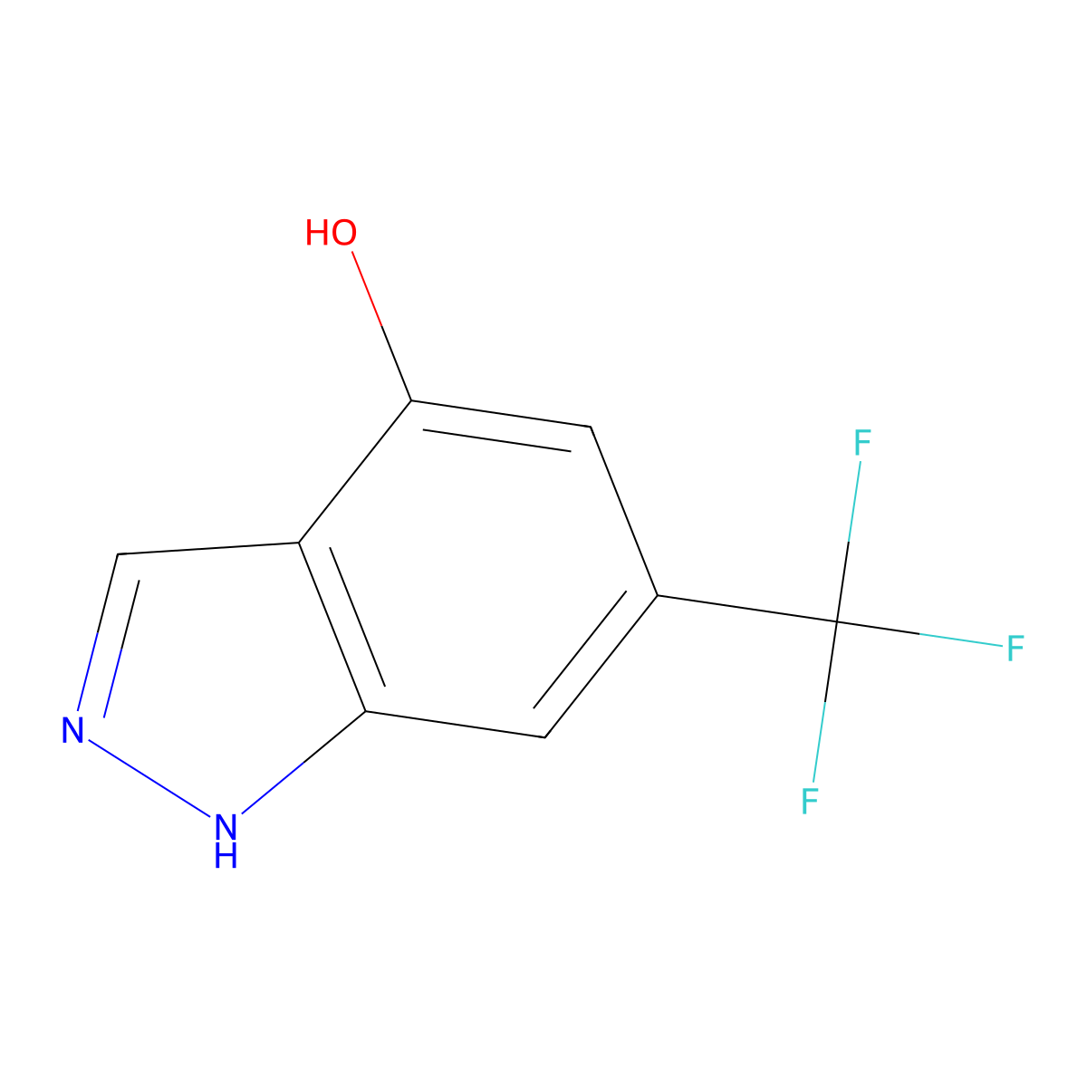6-(Trifluoromethyl)-1H-indazol-4-OL molecular structure, CAS 1352394-38-7
