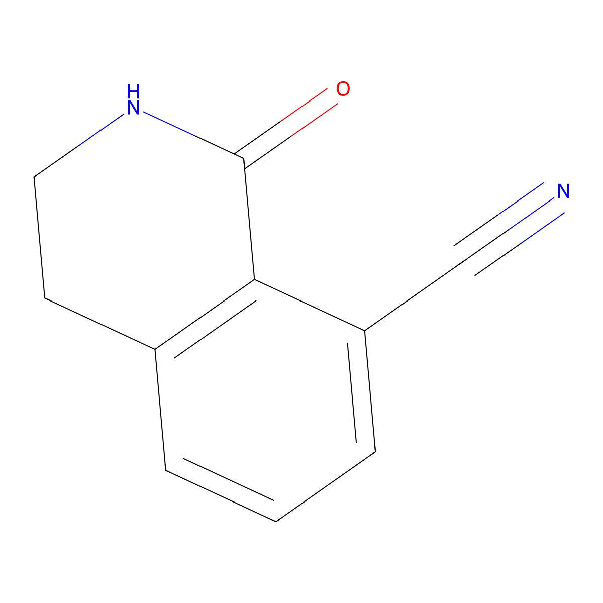 1-Oxo-1,2,3,4-tetrahydroisoquinoline-8-carbonitrile molecular structure, CAS 1352394-93-4