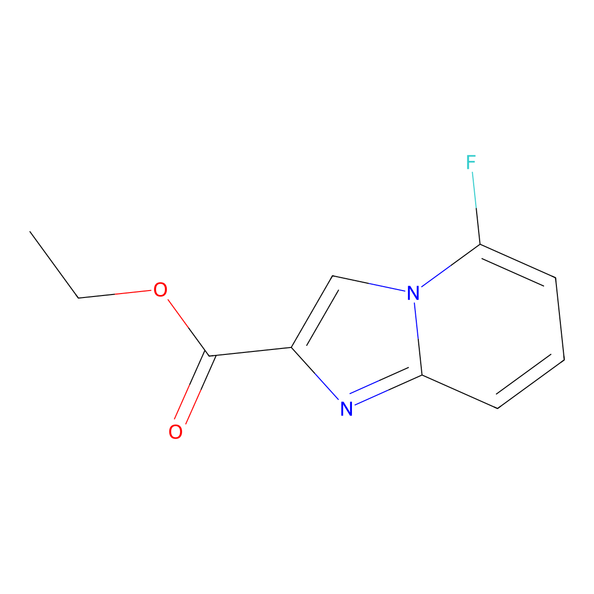 Ethyl 5-fluoroimidazo[1,2-a]pyridine-2-carboxylate molecular structure, CAS 1352394-95-6