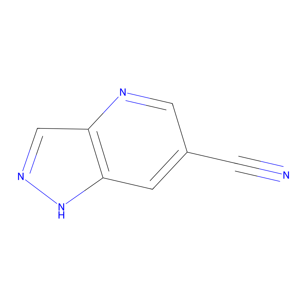 1H-Pyrazolo[4,3-b]pyridine-6-carbonitrile molecular structure, CAS 1352395-13-1
