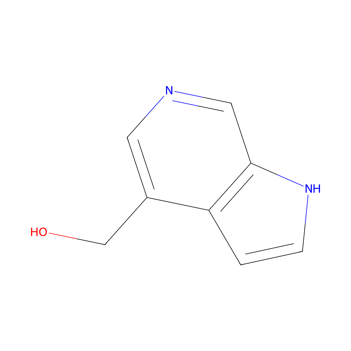 (1h-Pyrrolo[2,3-c]pyridin-4-yl)methanol molecular structure, CAS 1352395-31-3