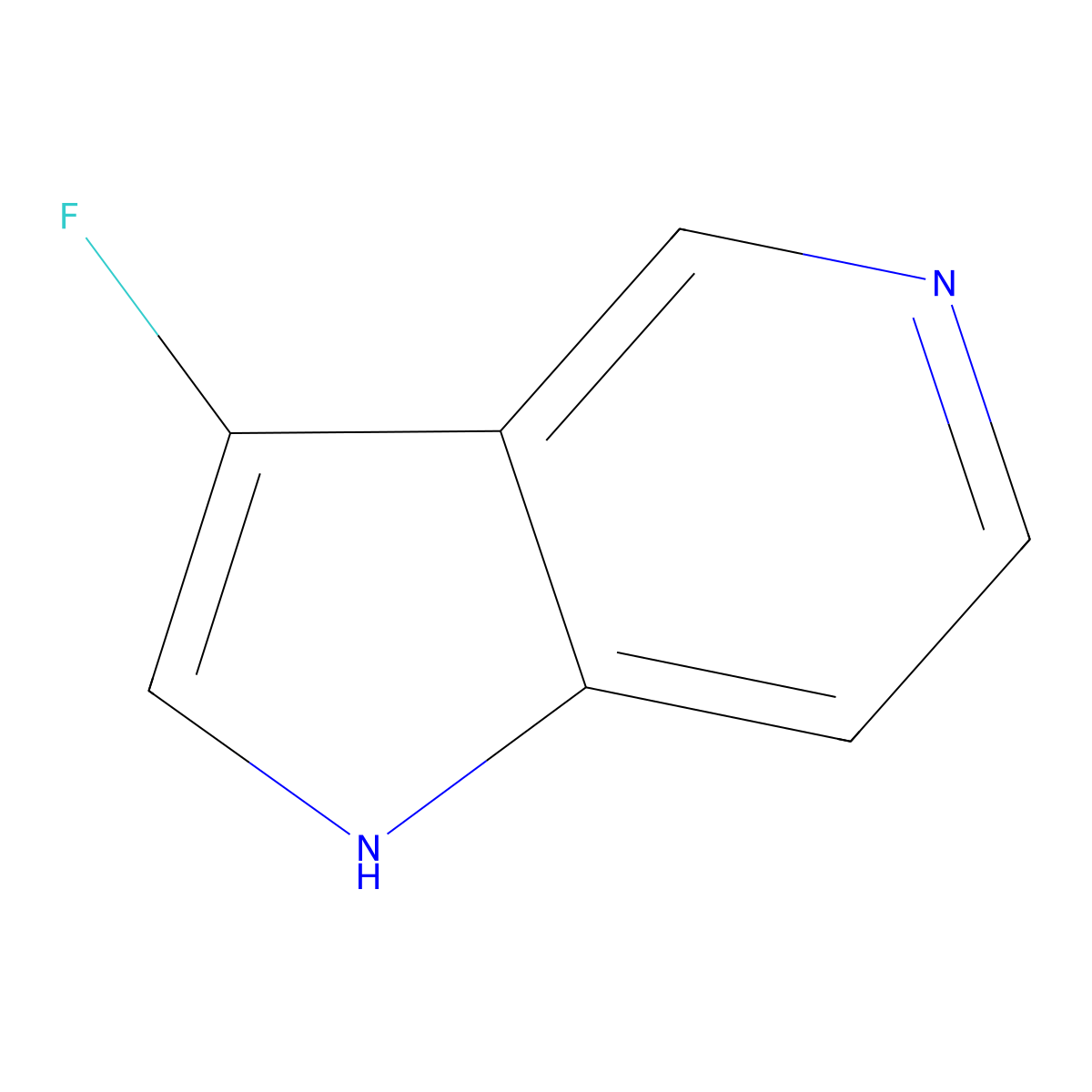 3-Fluoro-5-azaindole molecular structure, CAS 1352395-99-3