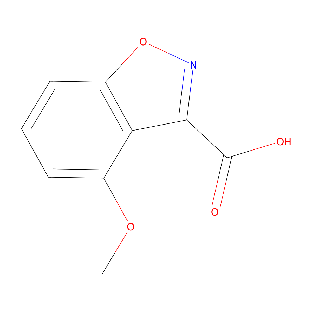 4-Methoxybenzo[d]isoxazole-3-carboxylic acid molecular structure, CAS 1352396-96-3