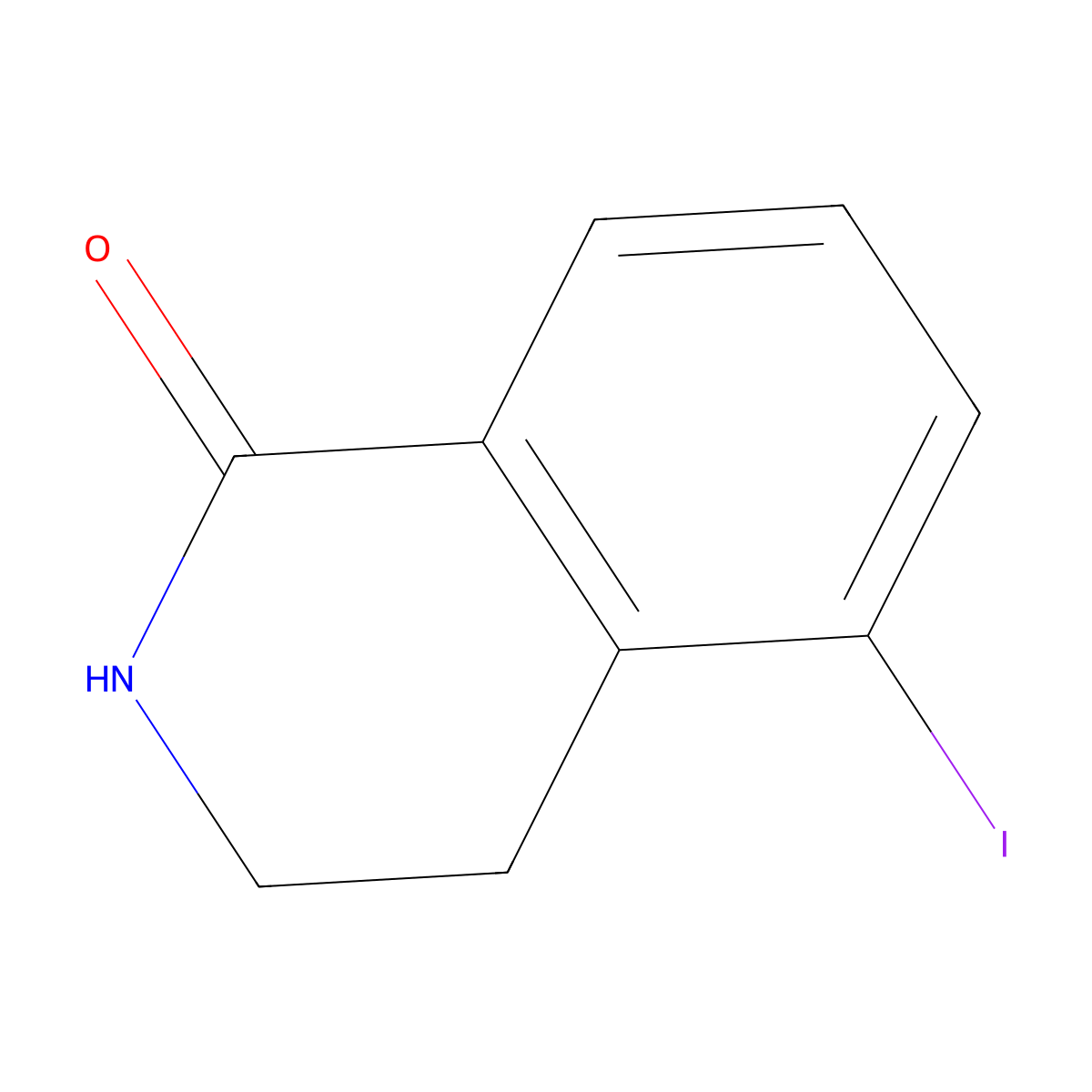 5-Iodo-3,4-dihydroisoquinolin-1(2H)-one molecular structure, CAS 1352397-12-6