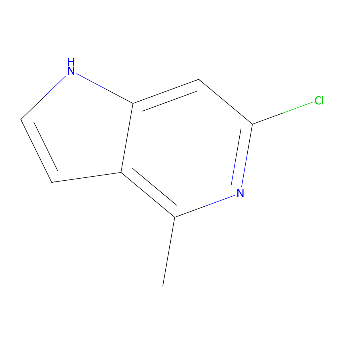 6-Chloro-4-methyl-1h-pyrrolo[3,2-c]pyridine molecular structure, CAS 1352397-22-8
