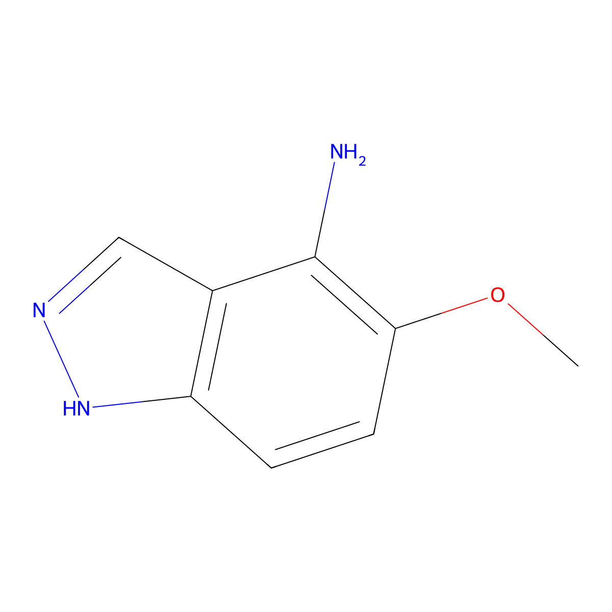 5-Methoxy-1H-indazol-4-amine molecular structure, CAS 1352397-32-0
