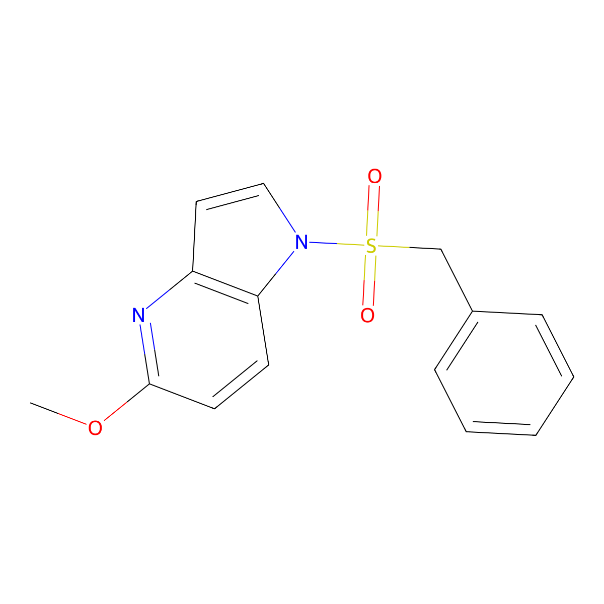 1-(Benzylsulfonyl)-5-methoxy-4-azaindole molecular structure, CAS 1352397-54-6