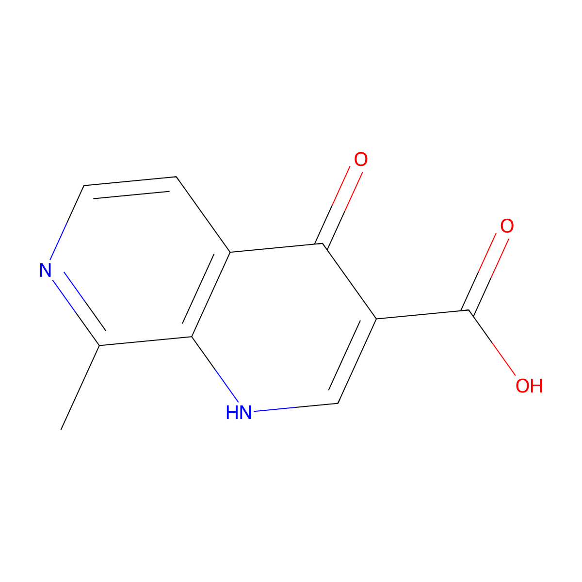 8-Methyl-4-oxo-1,4-dihydro-1,7-naphthyridine-3-carboxylic acid molecular structure, CAS 1352397-73-9