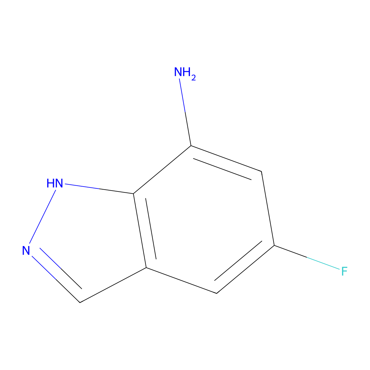 5-Fluoro-1H-indazol-7-amine molecular structure, CAS 1352397-94-4