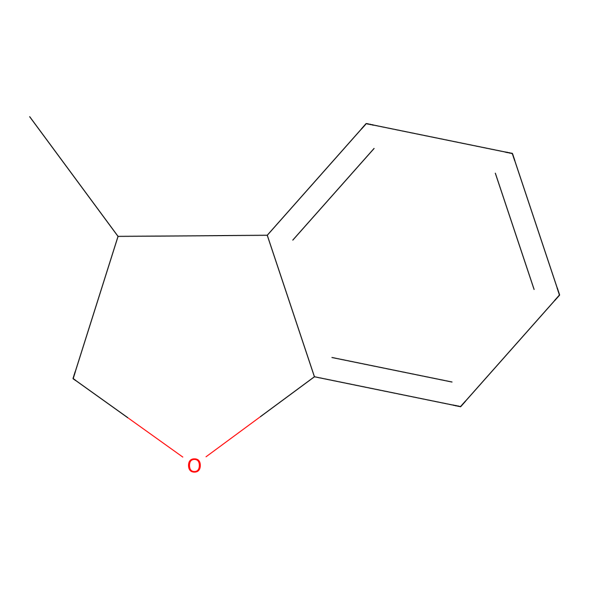 3-Methyl-2,3-dihydro-1-benzofuran molecular structure, CAS 13524-73-7