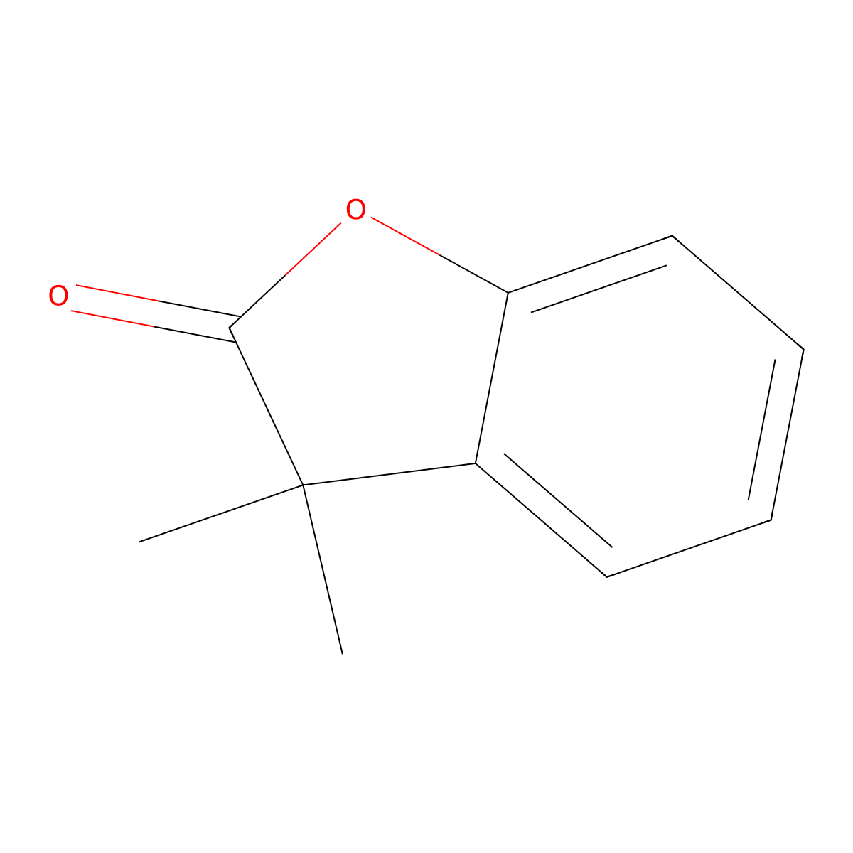 2(3H)-Benzofuranone, 3,3-dimethyl- molecular structure, CAS 13524-76-0