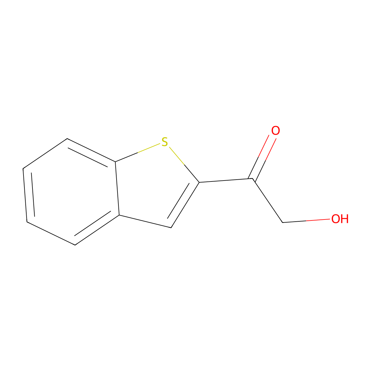 1-(Benzo[b]thiophen-2-yl)-2-hydroxyethanone molecular structure, CAS 135242-07-8