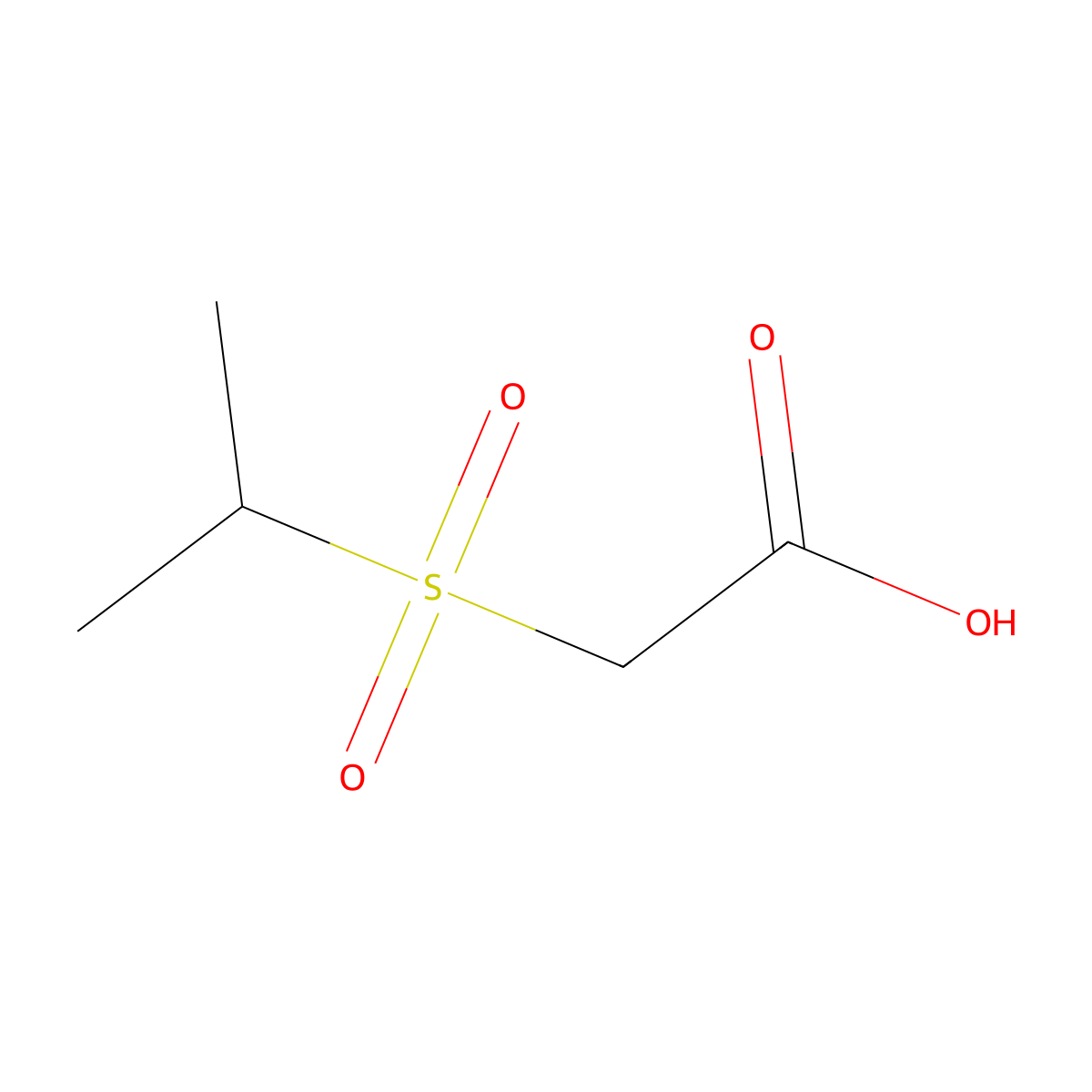 2-(Propane-2-sulfonyl)acetic acid molecular structure, CAS 135242-40-9