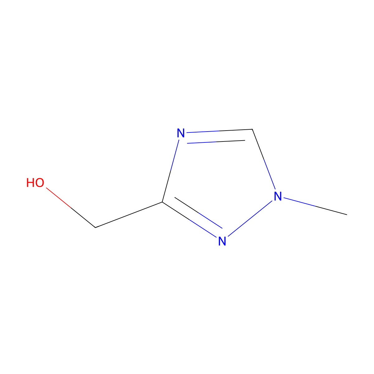 (1-Methyl-1H-1,2,4-triazol-3-yl)methanol molecular structure, CAS 135242-93-2
