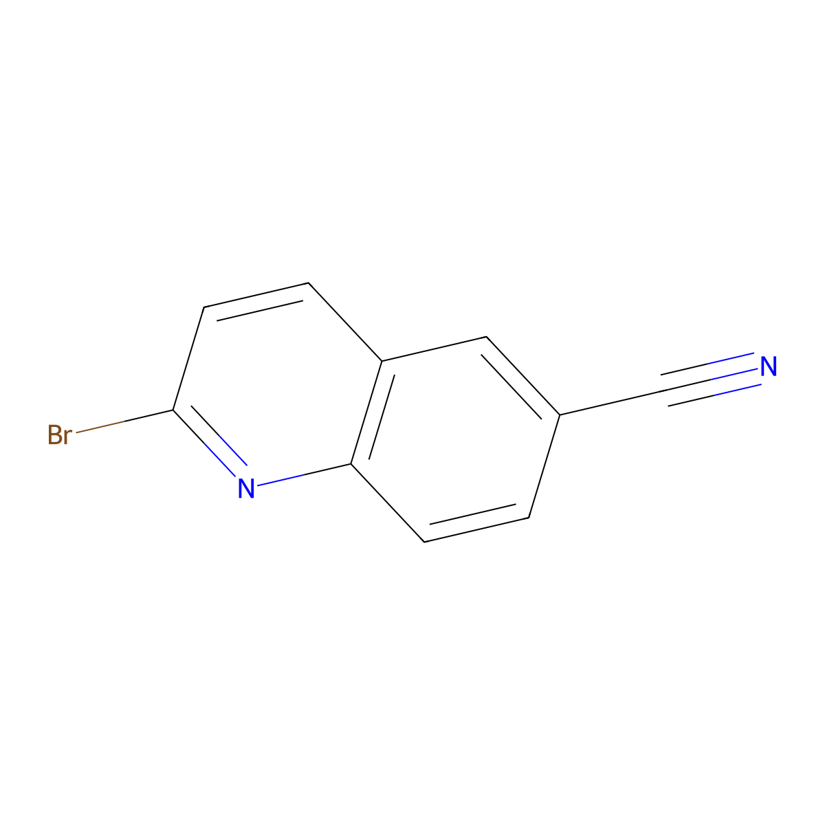 2-Bromoquinoline-6-carbonitrile molecular structure, CAS 1352443-28-7