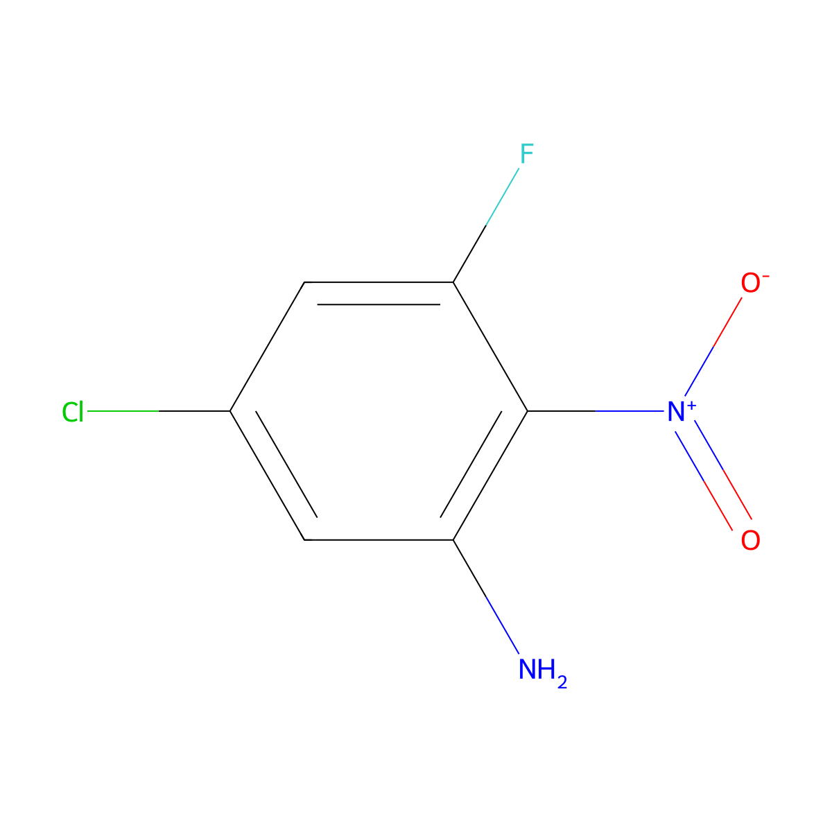 5-Chloro-3-fluoro-2-nitroaniline molecular structure, CAS 1352457-23-8