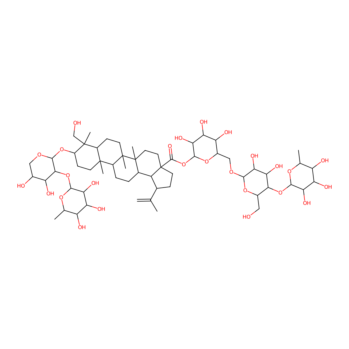Anemoside B4 molecular structure, CAS 135247-95-9