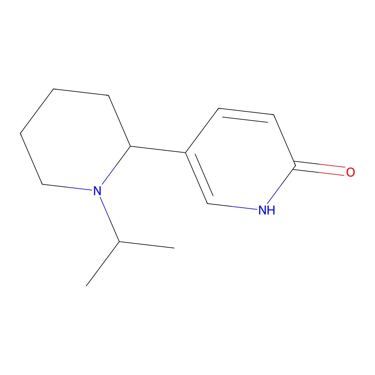 5-(1-Isopropylpiperidin-2-yl)pyridin-2(1H)-one molecular structure, CAS 1352482-07-5