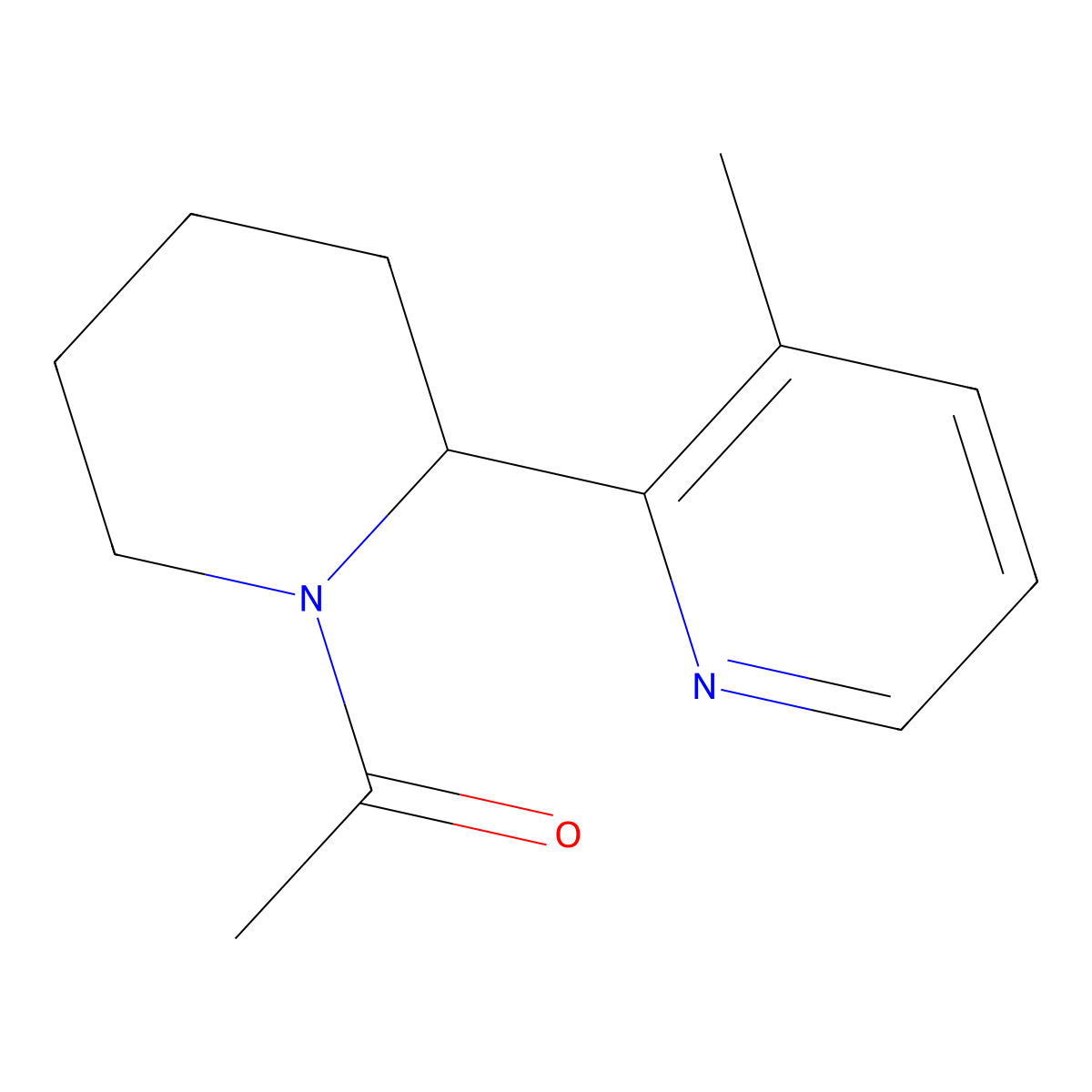 1-(2-(3-Methylpyridin-2-yl)piperidin-1-yl)ethanone molecular structure, CAS 1352484-56-0