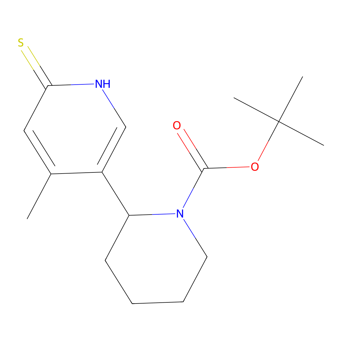 tert-Butyl 2-(6-mercapto-4-methylpyridin-3-yl)piperidine-1-carboxylate molecular structure, CAS 1352485-09-6