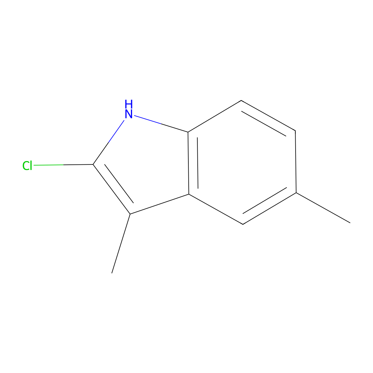 2-Chloro-3,5-dimethyl-1H-indole molecular structure, CAS 1352485-23-4