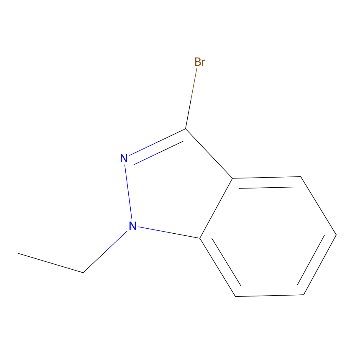 3-Bromo-1-ethyl-1H-indazole molecular structure, CAS 1352489-37-2