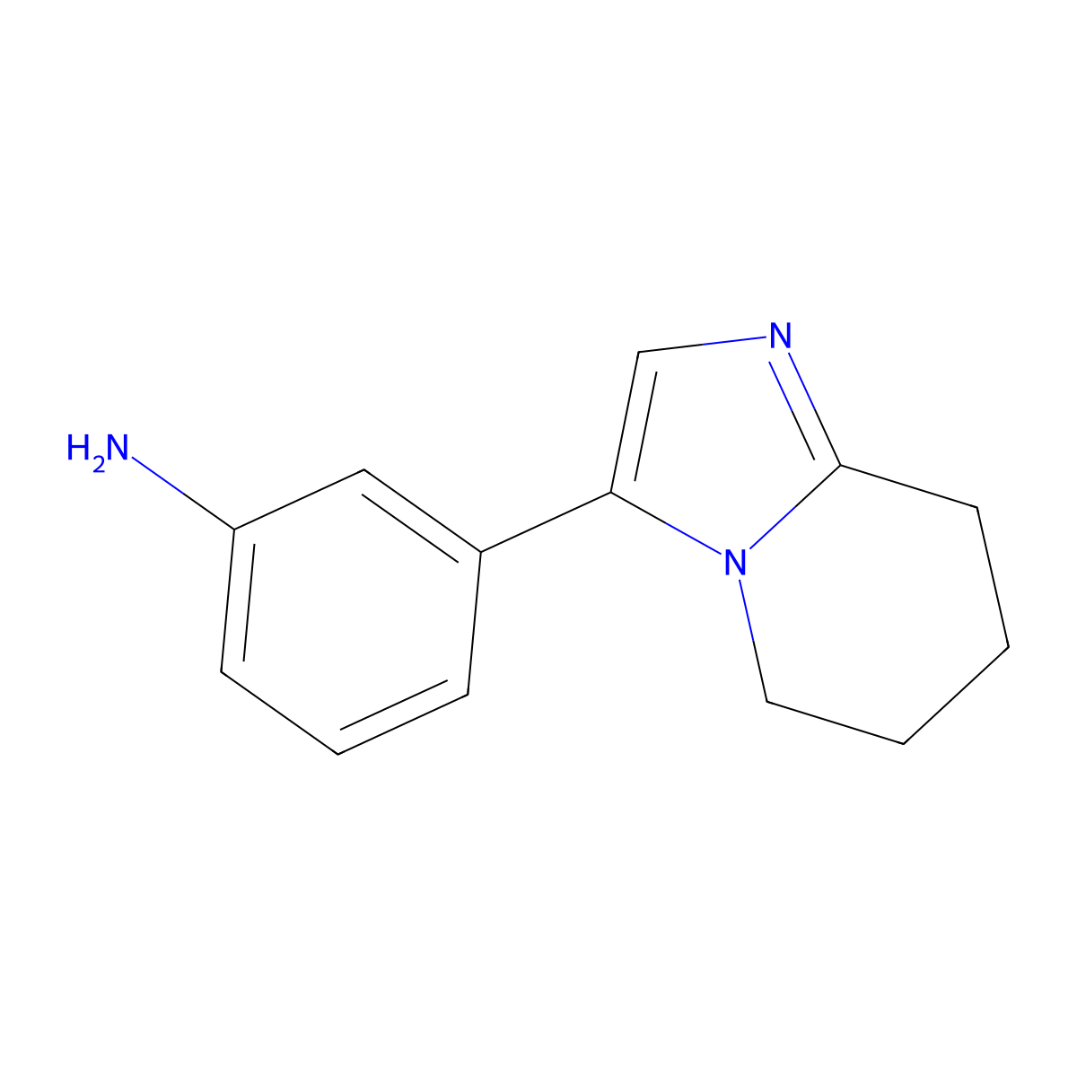 3-(5,6,7,8-Tetrahydroimidazo[1,2-a]pyridin-3-yl)aniline molecular structure, CAS 1352490-43-7