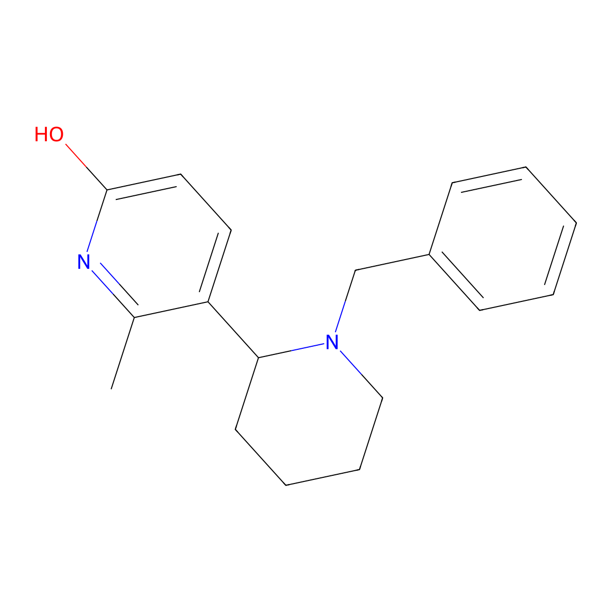 5-(1-Benzylpiperidin-2-yl)-6-methylpyridin-2(1H)-one molecular structure, CAS 1352491-19-0